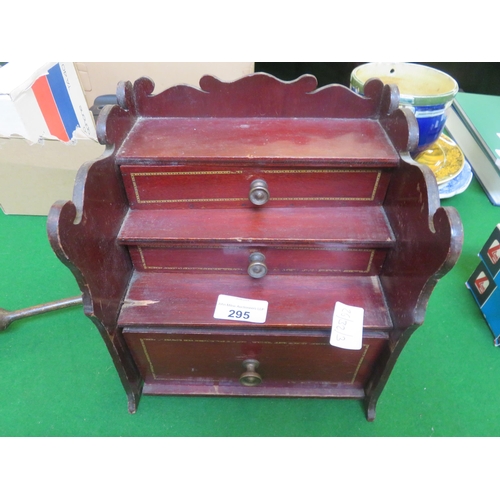 295 - Wooden Cased Mah Jong Set