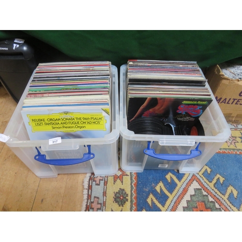 317 - Two Boxes of Records