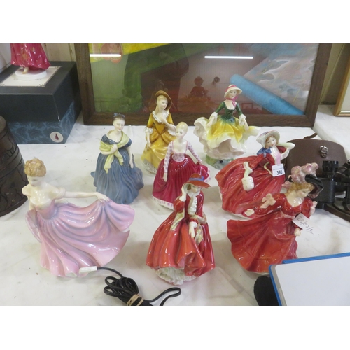 368 - Eight Doulton Figures