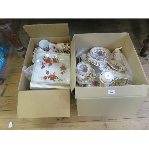 373 - Two Boxes of Teaware