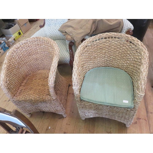 430 - Two Wicker Conservatory Chairs