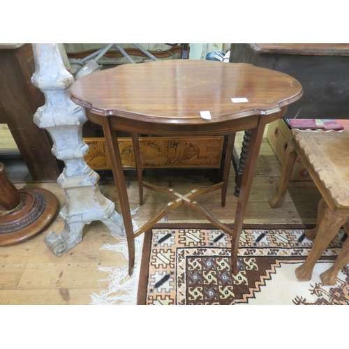 453 - Inlaid Mahogany Occasional table