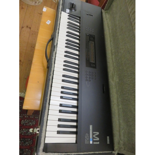 457 - Cased Korg MI Music work Station Keyboard