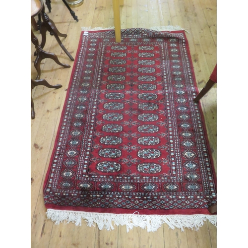 459 - Red Fringed Rug