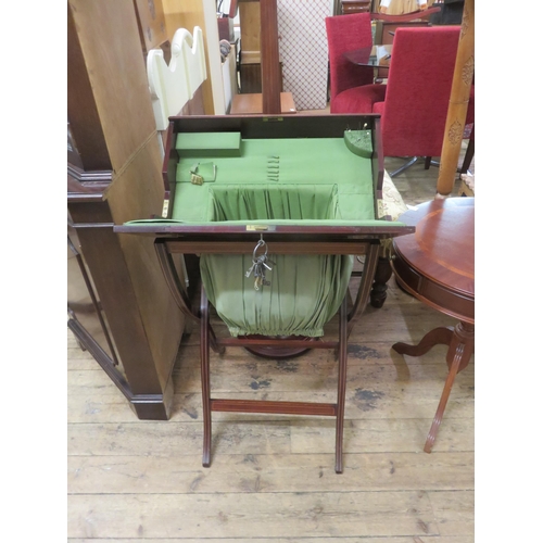 468 - Inlaid Mahogany Work Table