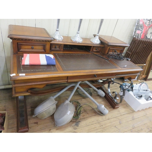 469 - Mahogany Leather Top Writing Desk