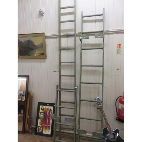 471 - Three Steel Ladders Formerly Installed at Collieston Harbour