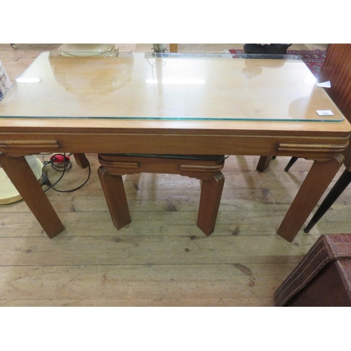 489 - Glass Top Art Deco Part Nest of Tables