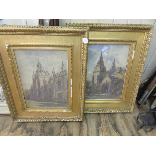 54 - Two Gilt Framed Watercolours, 