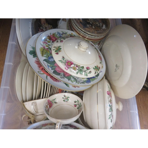 242 - Box of Collection Plates and Dinnerware