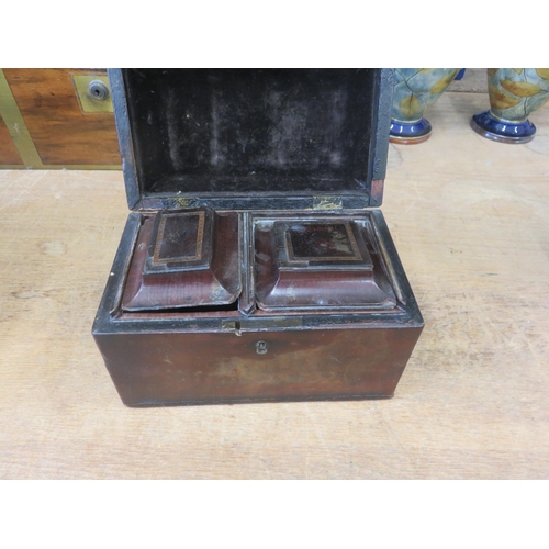 263 - Mahogany Tea Caddy