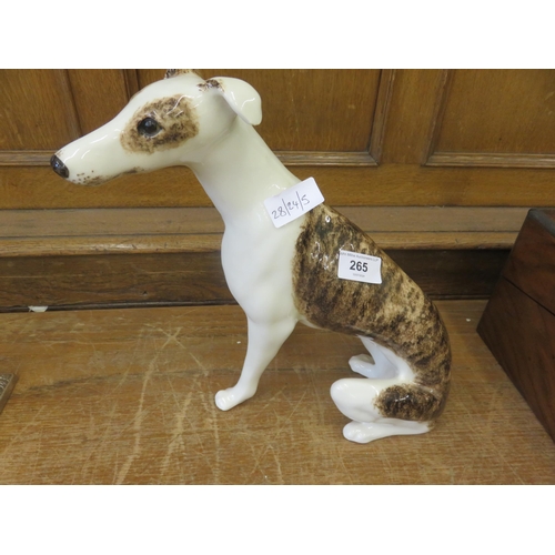 267 - Signed Winstanley Greyhound Figure, Number 8