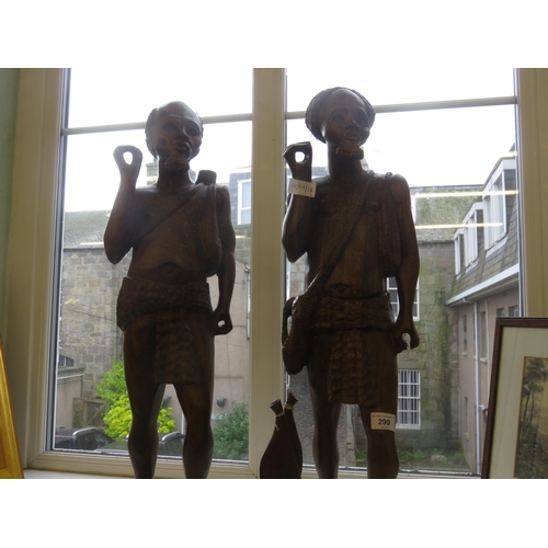 302 - Pair of African Carved Figures