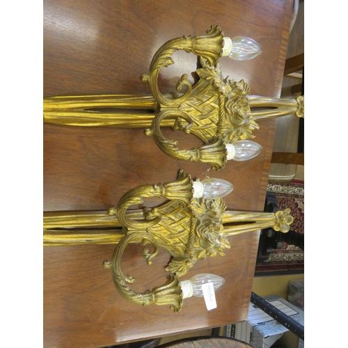 401 - Pair of gilt Wall Lights