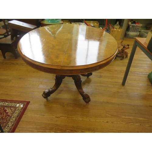 430 - Victorian Oval Walnut Hall Table