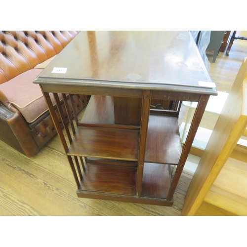 448 - Revolving Mahogany Bookcase