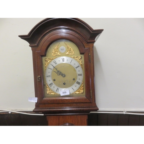 466 - Modern Mahogany Cased Grandmother Clock