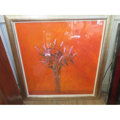 53 - Gilt Framed Acrylic - Asiatic Lillies - Signed Jackie Philip