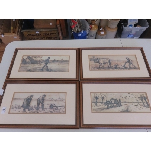 50 - Four Framed Pictures 