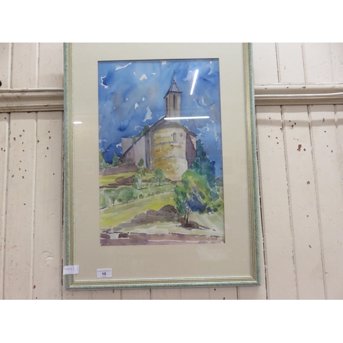 10 - Framed Watercolour 