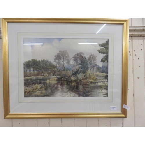 11 - Framed Watercolour 