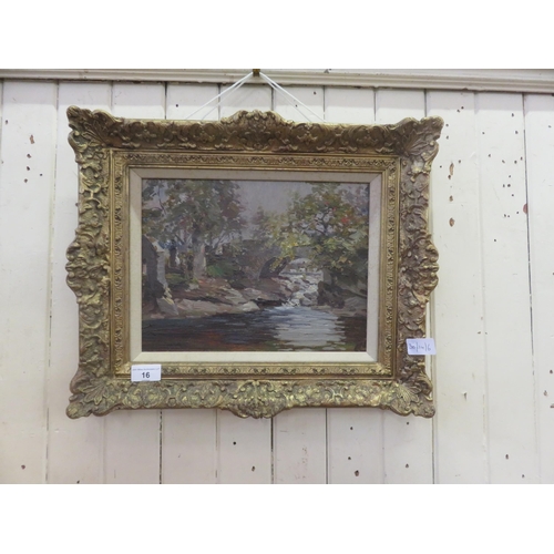 16 - Framed Oil Painting 