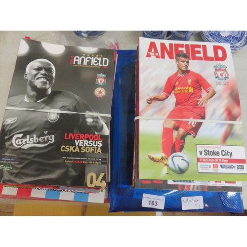 163 - Mixed lot of Liverpool Programmes and some from other English Teams