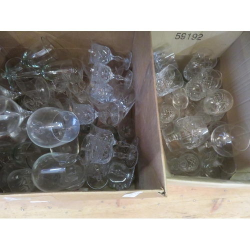 183 - Four boxes of assorted Glass Ware