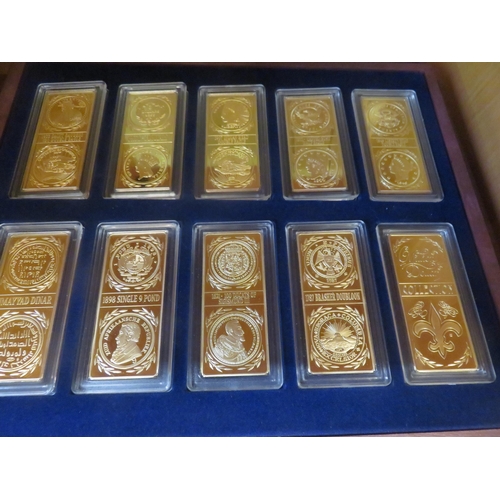 201 - Two Gold Plated Ingot Sets 