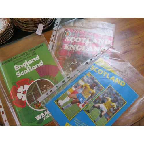 212 - Three Scotland -v- England 1977, 1978 and 1987 Programmes