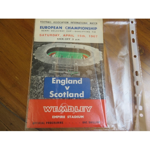 227 - England -v- Scotland Football Programmes 1967