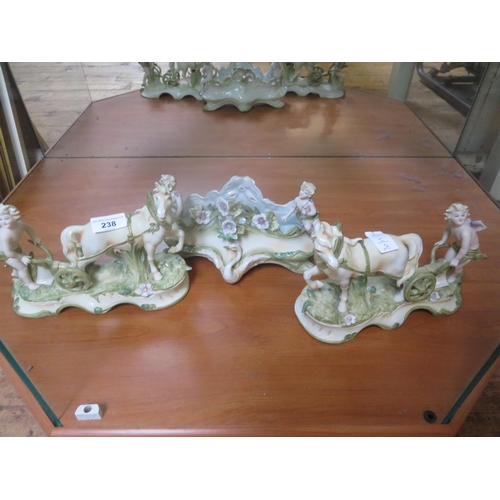 238 - Three Continental Porcelain Figure Groups