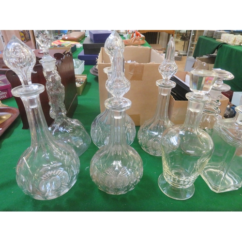 291 - Eight various Decanters