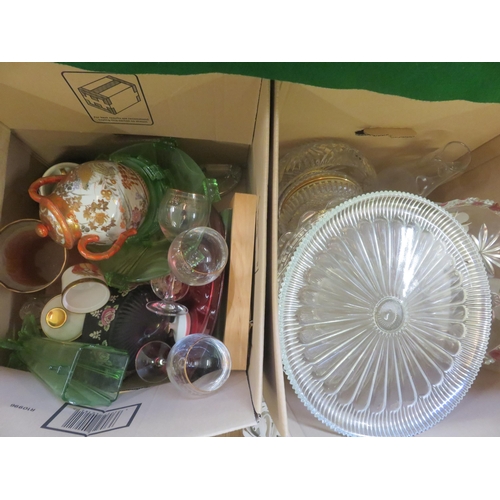 292 - Two Boxes of Bric-a-Brac and One Box of Glass