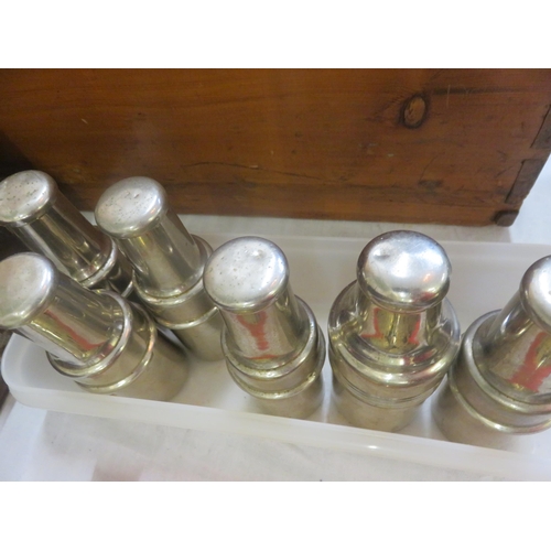 339 - Six Scent Bottles in Metal Cases