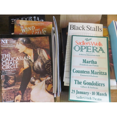 381 - Three boxes of various Theatre Programmes