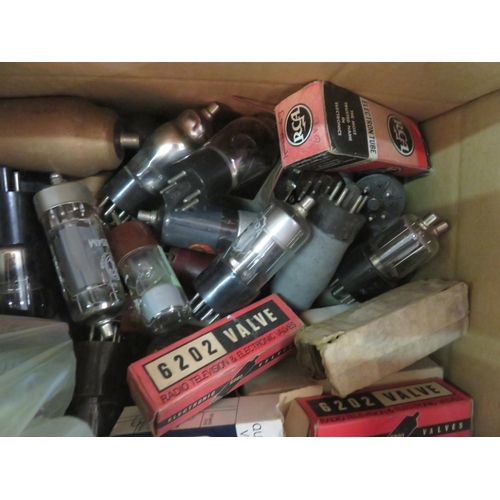 382 - Box of Electronic tubes and Valves