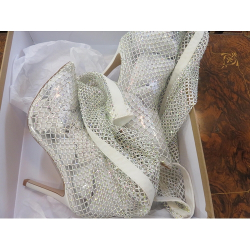 403 - Karen Millen Jewelled Boots With Box.Size UK 6