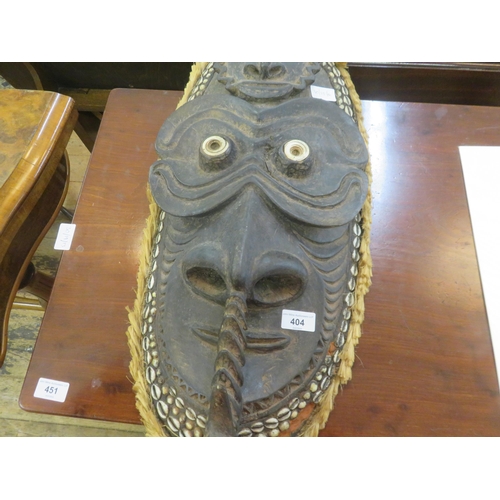 404 - Large Carved Wooden African Wall Mask