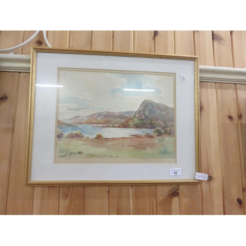 42 - Framed Watercolour 