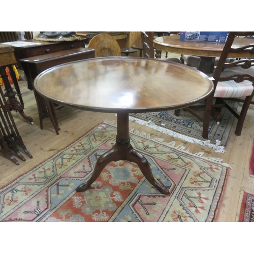 423 - Circle Mahogany Tripod Table