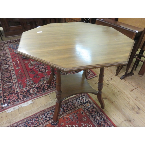 426 - Octagonal Mahogany Window Table