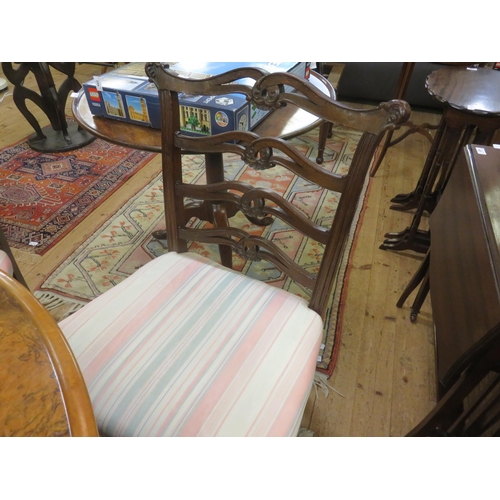 433 - Set of four Mahogany Framed Ladder Back Chairs