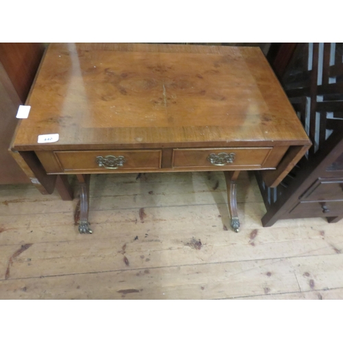 440 - Drop Leaf Mahogany Sofa Table