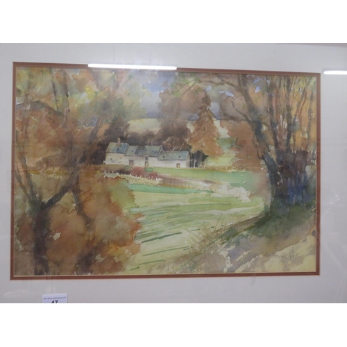 47 - Framed Watercolour 