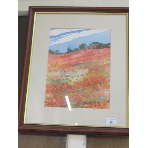 29 - Framed Watercolour 