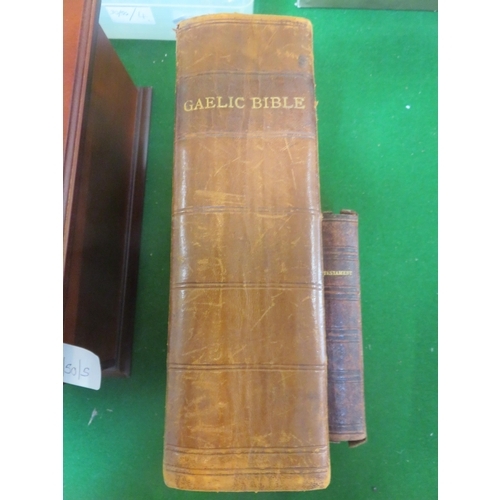 287 - Gaelic Bible, Printed 1843 and Gaelic New Testament Printed Circa 1893