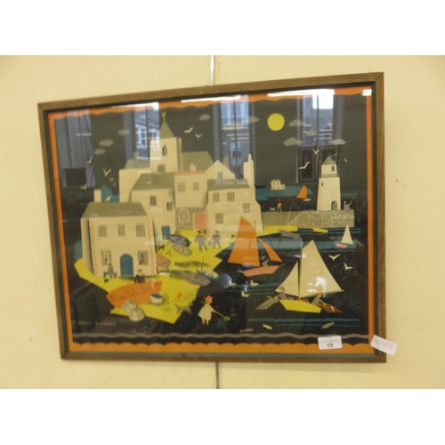 15 - Framed Print - At the Seaside - Peggy Wickham