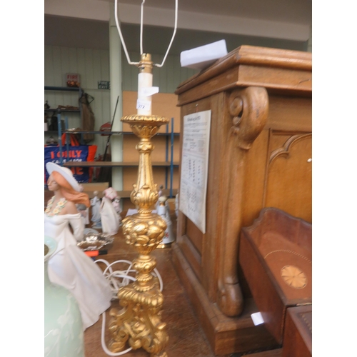 272 - Gilt Table Lamp