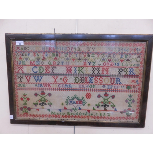 28 - Framed Sampler - 